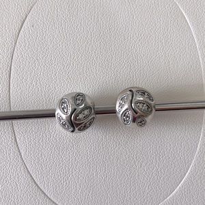 Retired Pandora CZ clips(set of 2)